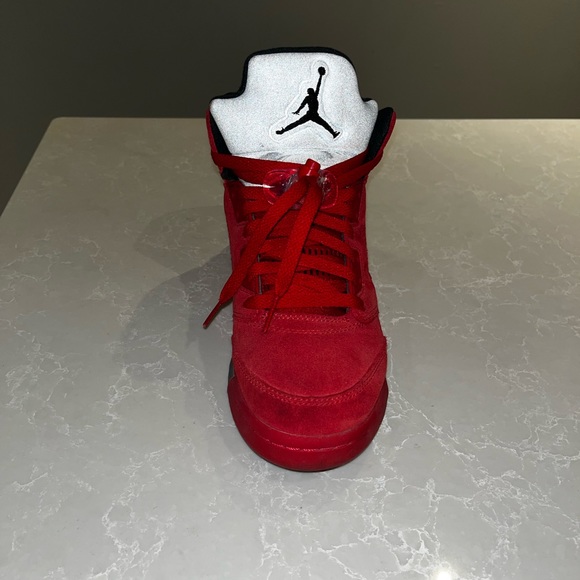 Jordan 5 Red Suade - Picture 6 of 11